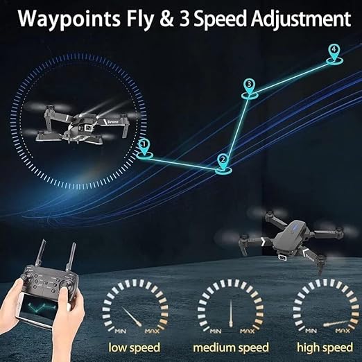 E99 PRO Drone Professional 4K HD Dual Camera Automatic Obstacle Avoidance Foldable Height Keep Mini Helicopter