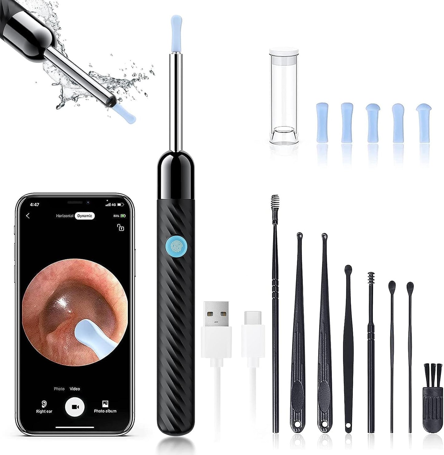 Wireless Ear Wax Removal Kit with Camera & Light