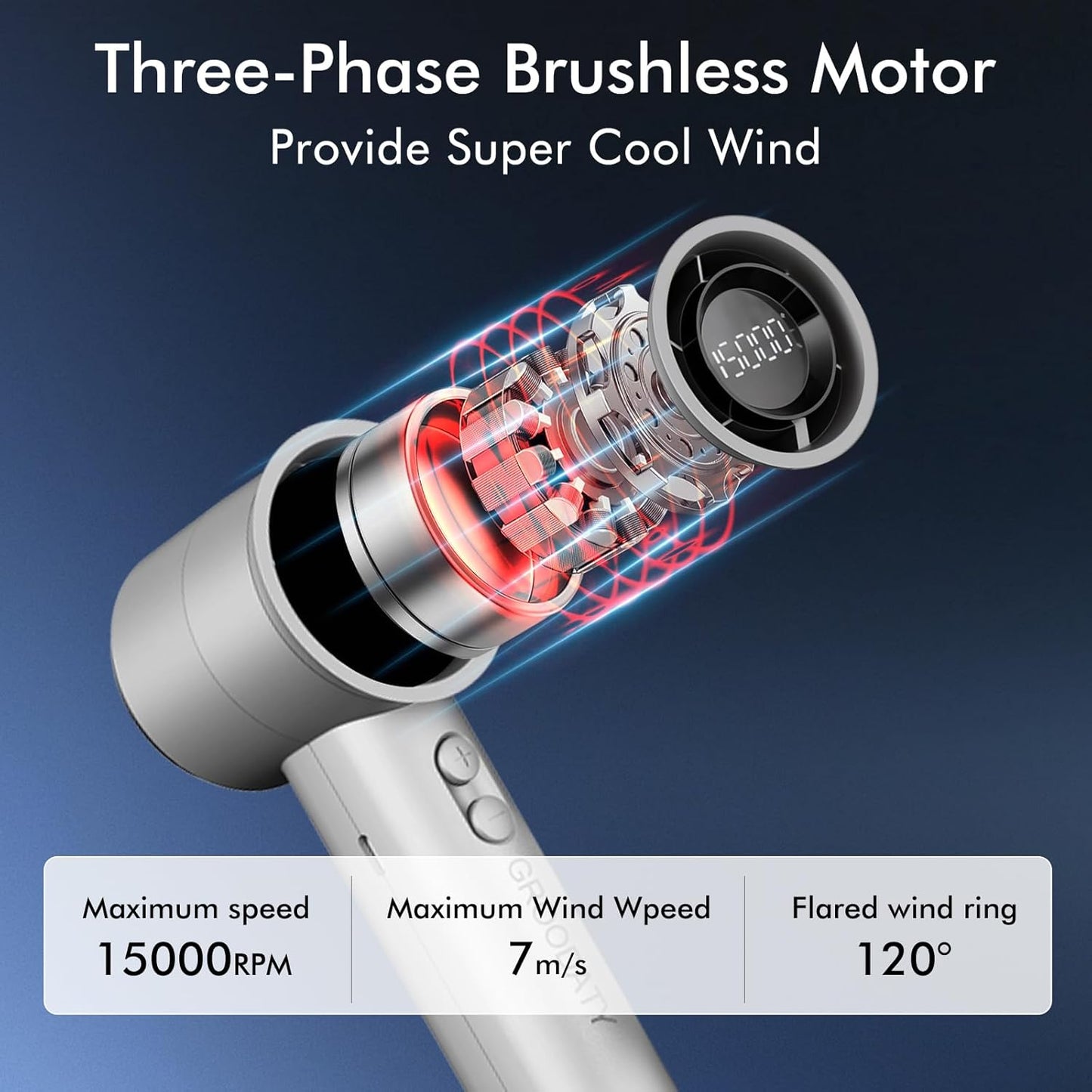 Portable Handheld Turbo Fan150 Speed Mini Fan