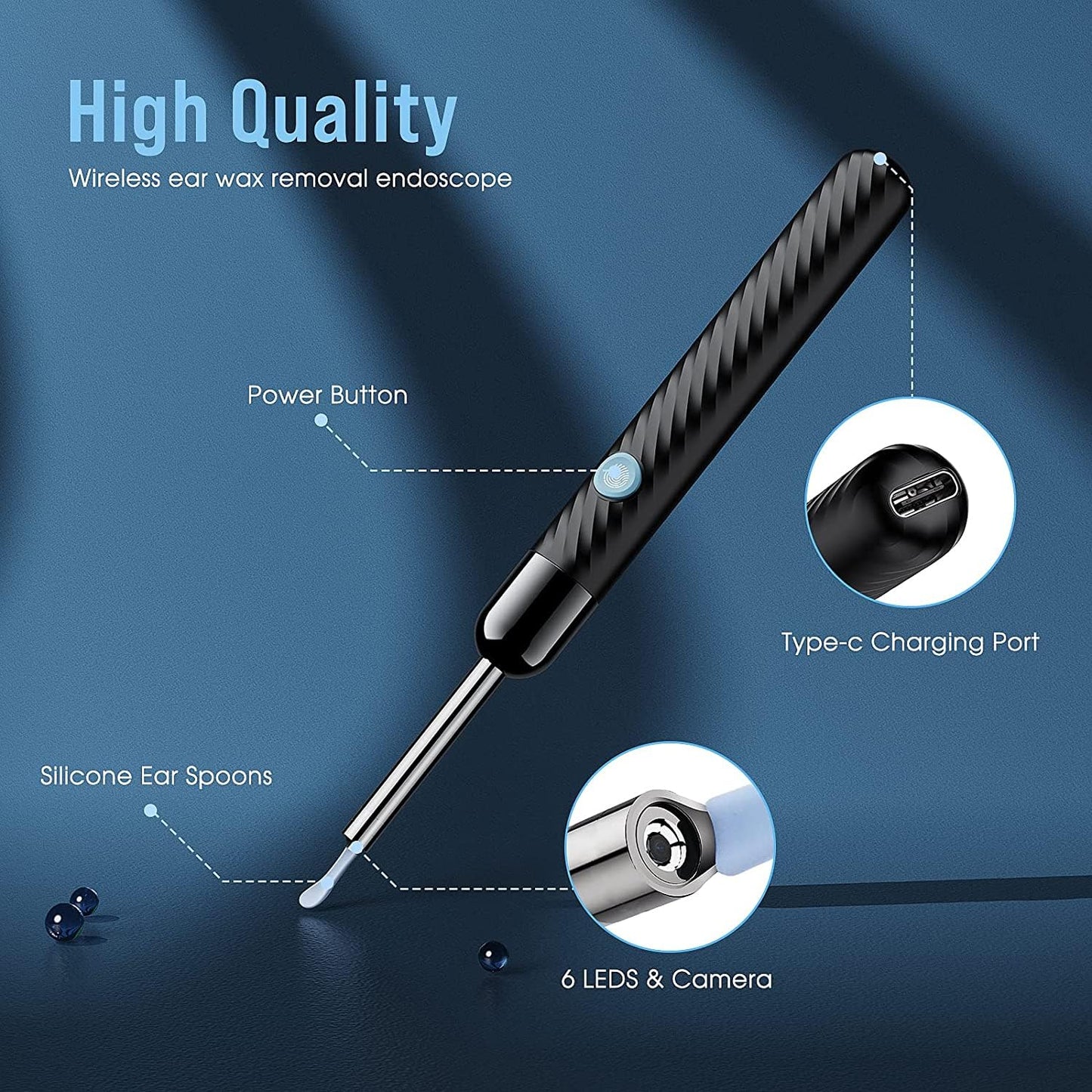 Wireless Ear Wax Removal Kit with Camera & Light