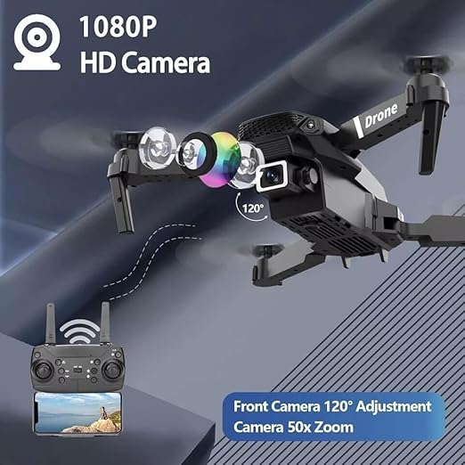 E99 PRO Drone Professional 4K HD Dual Camera Automatic Obstacle Avoidance Foldable Height Keep Mini Helicopter