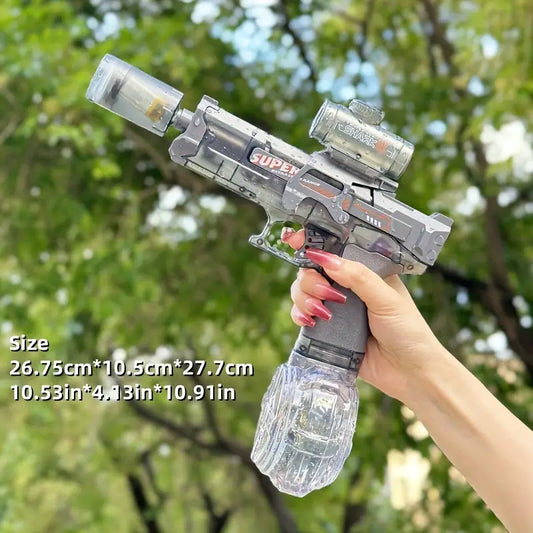 Electric Water Gun with Flame Light Effect with Large Capacity Drum