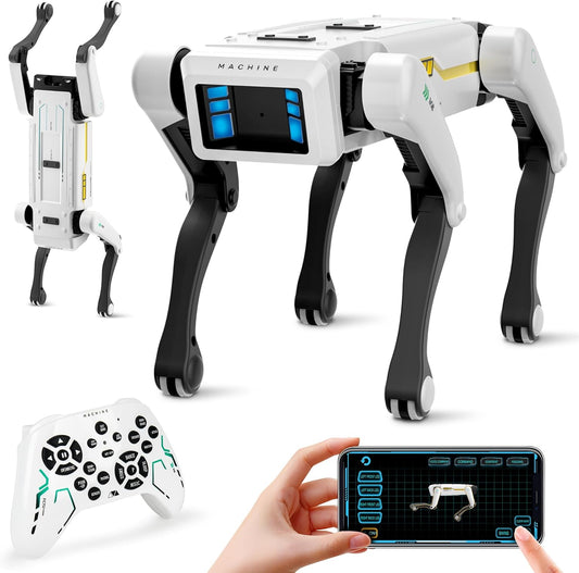 Dingdongwu Smart Robot Dog - Interactive STEM Pet with Voice Control, 30+ Actions