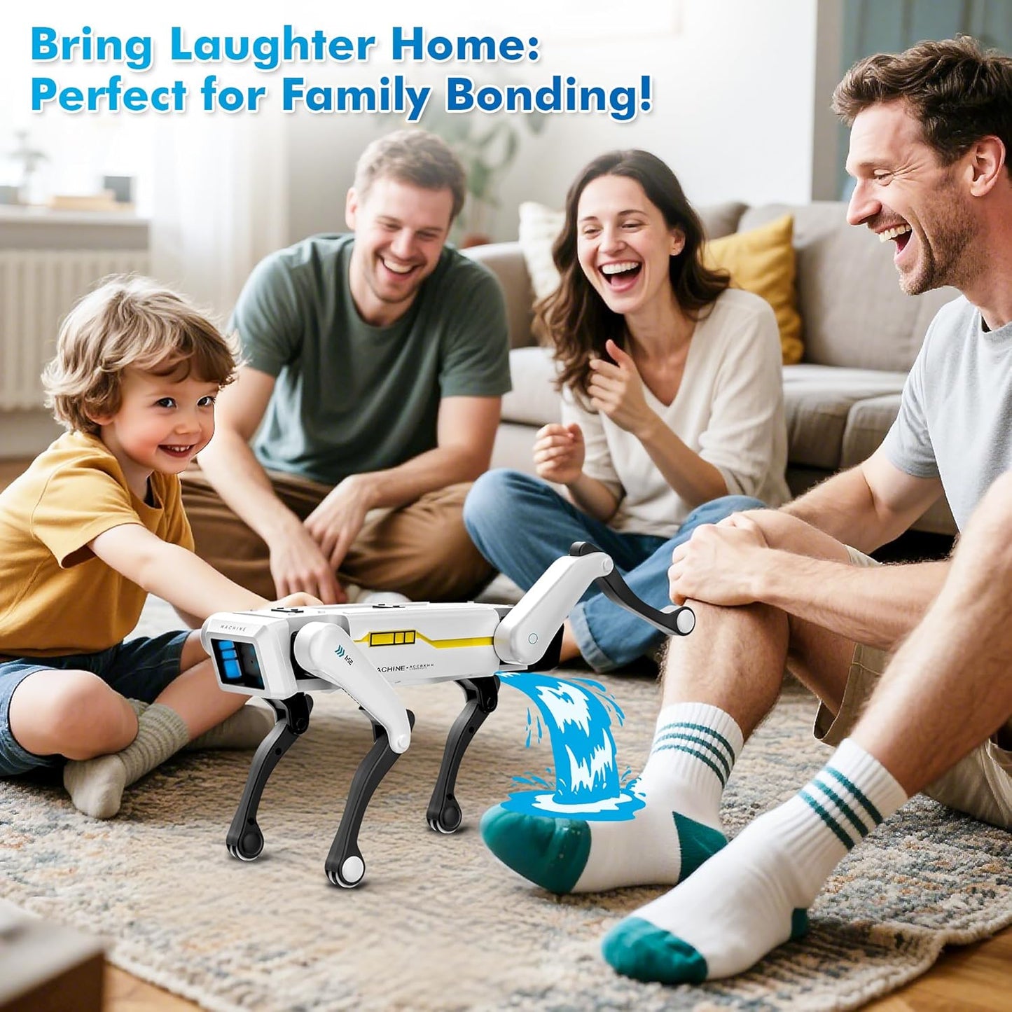 Dingdongwu Smart Robot Dog - Interactive STEM Pet with Voice Control, 30+ Actions
